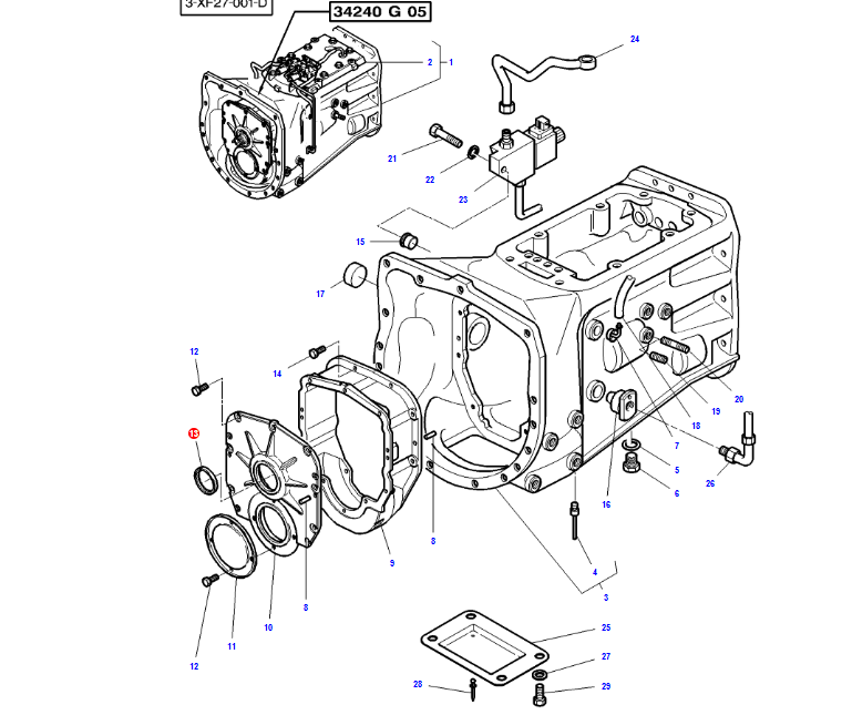 Pierścień simering  50 x 62 x 7 3813861M1 | poltechparts.pl