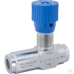 Zawór dławiąco-zwrotny VRFU90°, G3/8" C056V0582