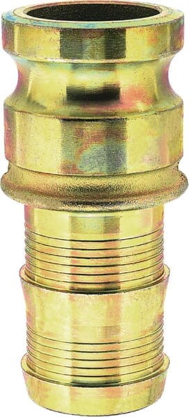 Wtyczka do zaprawy z tuleją na wąż mosiądz Camlock Lüdecke, 120 x 25 mm