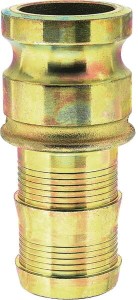 Wtyczka do zaprawy z tuleją na wąż mosiądz Camlock Lüdecke, 120 x 25 mm