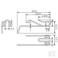 Palec prawy, pasuje do Lely 4104311750KR | poltechparts.pl
