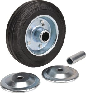 Koło metalowo gumowe z tulejką 160 mm