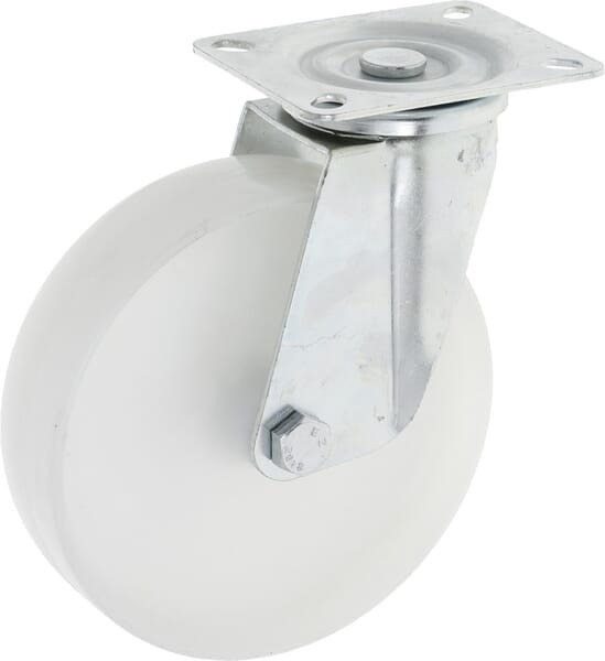 Koło skrętne PA Ø 150x40 mm podstawa montażowa: 100x80 mm nośność 120 kg Ro-Carr
