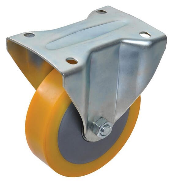 Koło stałe PU Ø 150x40 mm podstawa montażowa: 110x145 mm nośność 400 kg Ro-Carr