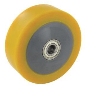 Koło metalowo gumowe z tulejką 125 mm