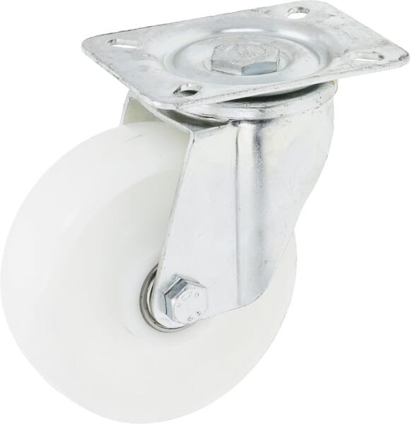 Koło skrętne PA Ø 125x40 mm podstawa montażowa: 115x85 mm nośność 150 kg Ro-Carr