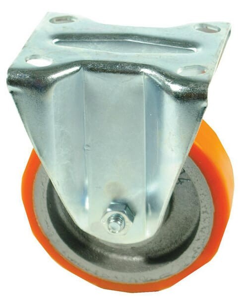 Koło stałe PU Ø 125x35 mm podstawa montażowa: 110x95 mm nośność 250 kg Ro-Carr
