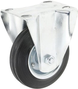 Koło stałe metalowo gumowe z łożyskiem Ø 180x50 mm podstawa montażowa: 145x110 mm nośność 220 kg Ro-Carr