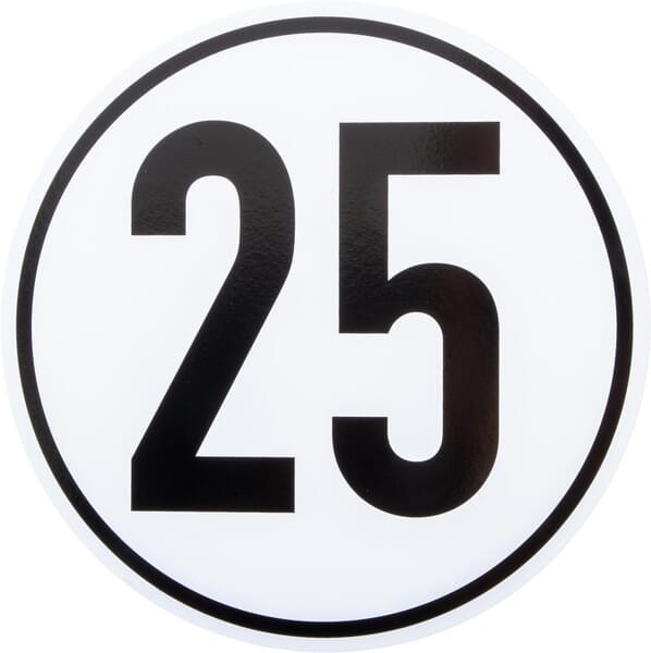 Tablica ostrzegawcza 25 km/h