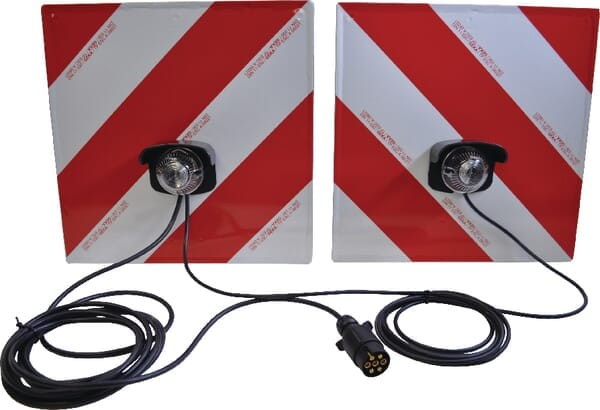 Tablica ostrzegawcza, z lampą