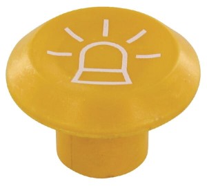Symbol przełącznika, lampy błyskowej, okrągły, żółty