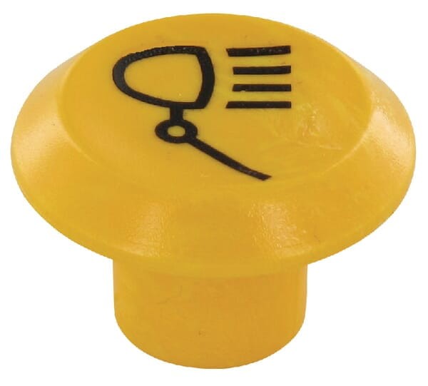Symbol przełącznika, lamp roboczych, okrągły, żółty