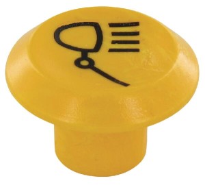 Symbol przełącznika, lamp roboczych, okrągły, żółty