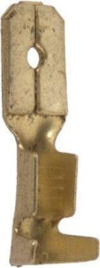 Końcówka przewodu nasadkowa, płaska męska A-2,5 2.5 mm² 6.3 mm bursztynowa nieizolowana