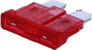 Bezpiecznik płaski, 24V 10A L=18.5 mm czerwony
