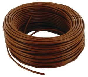 Przewód elektryczny 1-żyłowy, brązowy 1 x 2.5 mm² 50 m