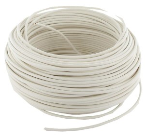 Przewód elektryczny 1 x 1.5 mm² biały 50 m