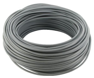 Przewód elektryczny 1 x 1.5 mm² szary 50 m