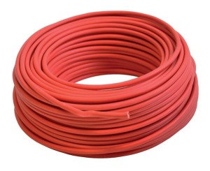Przewód elektryczny 1-żyłowy, czerwony 1 x 10 mm² 50 m