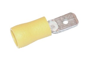 Końcówka przewodu płaska żółta 4.0-6.0mm², 6.3x0.8