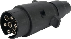 Wtyczka 7-styk. 12V z tworzywa