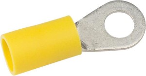 Końcówka przewodu oczkowa, żółta, 4-6 mm² Ø 5 mm 50 szt. Kramp