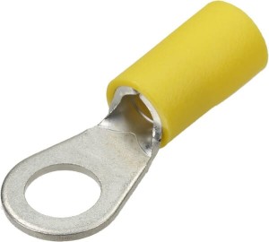 Końcówka przewodu oczkowa, żółta, 4-6 mm² Ø 6 mm 50 szt. Kramp