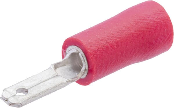Końcówka przewodu płaska czerwona 0.5-1.0mm²
