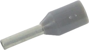 Końcówka przewodu tulejkowa, izolowana szara 0.75mm²