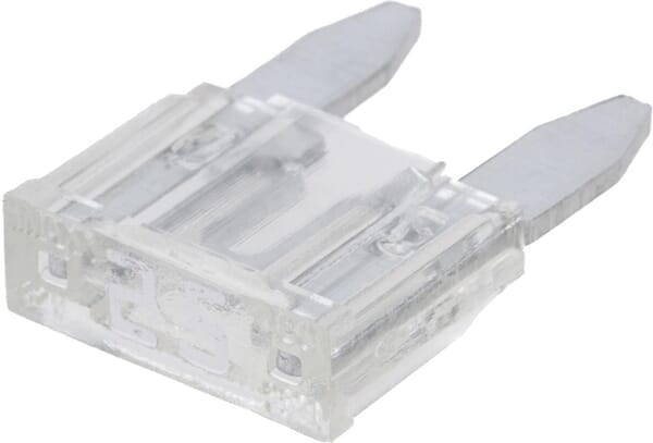 Bezpiecznik płaski Mini, 32V 25A L=16.3 mm biały op. 50 szt. iMaXX