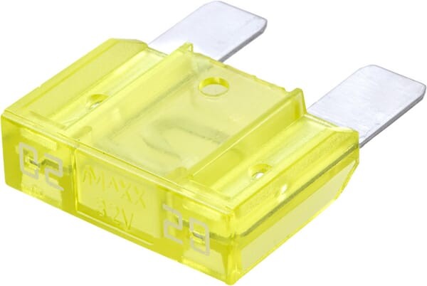 Bezpiecznik płaski Maxi, 32V 20A L=34.3 mm żółty op. 10 szt. iMaXX