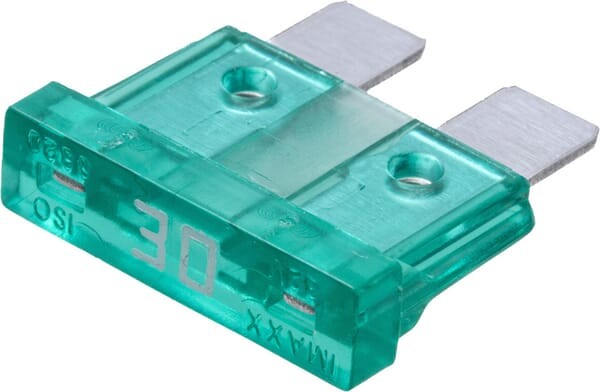 Bezpiecznik płaski, 30A L=20 mm zielony op. 100 szt. iMaXX