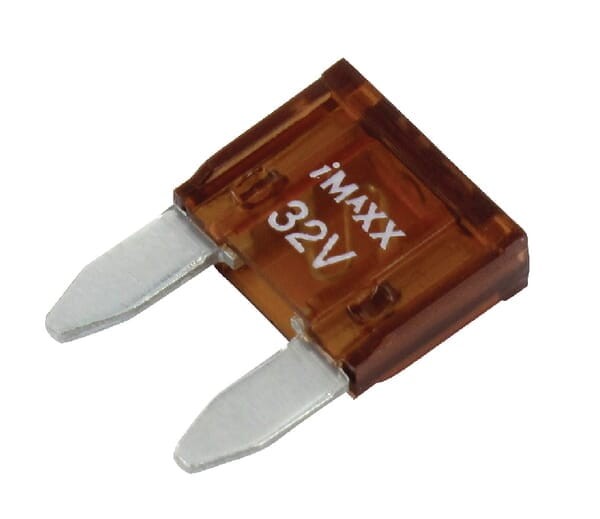 Bezpiecznik płaski Mini, 32V 7.5A L=16.3 mm brązowy op. 50 szt. iMaXX