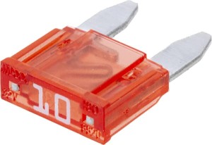Bezpiecznik płaski Mini, 32V 10A L=16.3 mm czerwony op. 50 szt. iMaXX