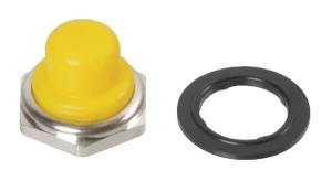 Osłona włącznika wciskanego, żółta, 12 mm