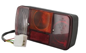 Lampa tylna zespolona, prostokątna, przykręcana z wtyczką Deutsch Cobo