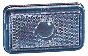 Lampa obrysowa prostokątna 12/24V biała przykręcana 74x22.5x45 mm Jokon