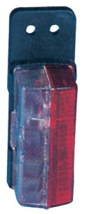 Lampa obrysowa prostokątna 12/24V czerwona/biała przykręcana 122x37x43 mm Jokon