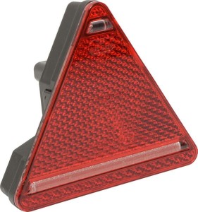 Lampa tylna zespolona LED, prawa, trójkątna, 12/24V pomarańczowa/czerwona, przykręcana Waś