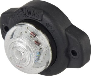 Lampa obrysowa LED, cytryna, 12/24V przezroczysta, przykręcana Waś