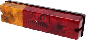 Lampa tylna zespolona, prawa, 12/24V pomarańczowa/czerwona, przykręcana Promot