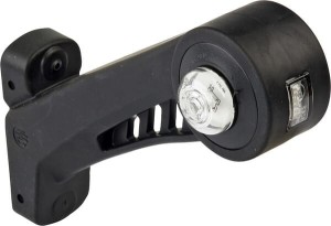 Lampa obrysowa LED, lewa, okrągła, 12/24V pomrańczowa/czerwona/biała, przykręcana Waś