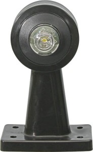 Lampa obrysowa LED, prawa, 12/24V czerwona/przezroczysta, przykręcana Waś