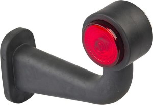 Lampa obrysowa LED, prawa, 12/24V czerwona, przykręcana Waś