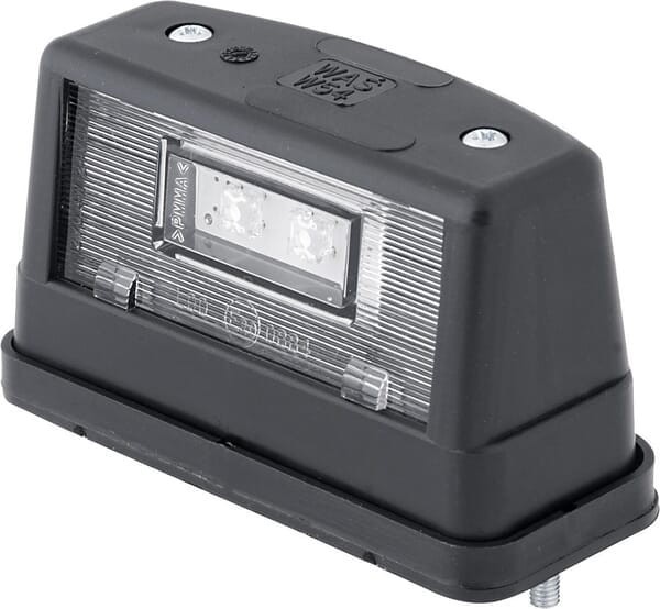Lampa oświetlenia tablicy rejestracyjnej LED, prostokątna, przezroczysta 12/24V przykręcana Waś