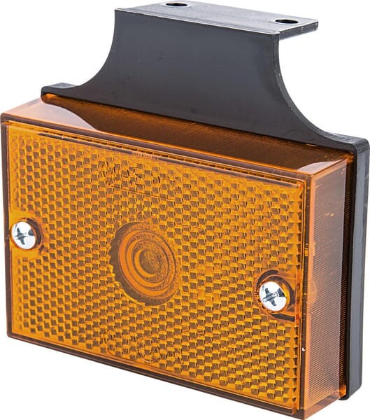 Lampa obrysowa, prostokątna, 12/24V pomarańczowa, przykręcana Waś