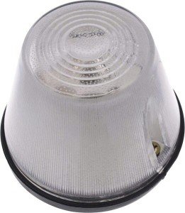 Lampa obrysowa okrągła, 12/24V przezroczysta/biała, przykręcana Waś