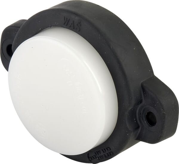 Lampa obrysowa LED, cytryna, 12/24V biała, przykręcana Waś