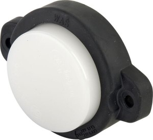Lampa obrysowa LED, cytryna, 12/24V biała, przykręcana Waś