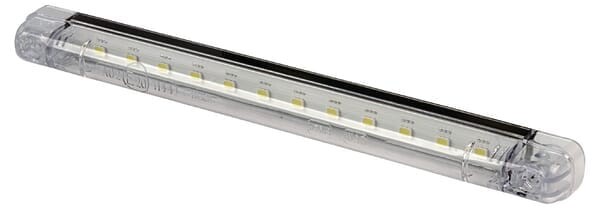 Lampa obrysowa LED, prostokątna, 12/24V przezroczysta, przykręcana Waś